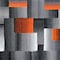 Flash Furniture Orange 2' x 3' Modern Color Blocked Area Rug ACD-RGTRZ861-23-OR-GG - alternate 2